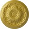 Ekena Millwork Damon Ceiling Medallion (Fits Canopies up to 3 3/8"), Hand-Painted Rich Gold, 20"OD x 1 1/2"P CM20DARGS - alternate 1